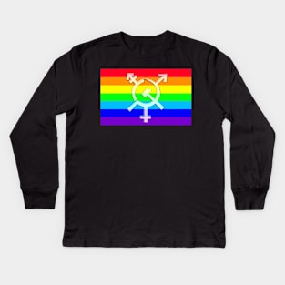 Gay Communist Pride Kids Long Sleeve T-Shirt